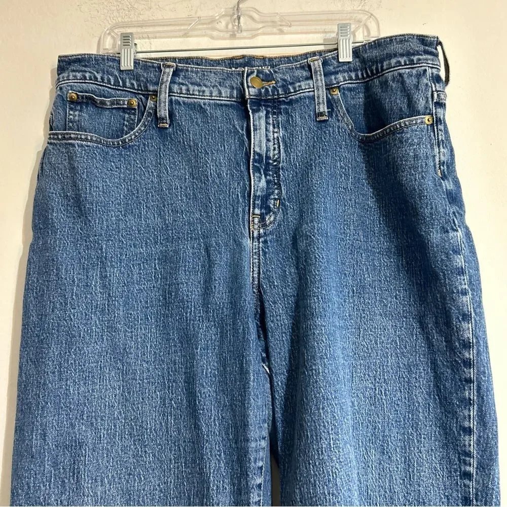 J. Crew Slim Wide Leg Jeans in Beach Way Wash Size 34